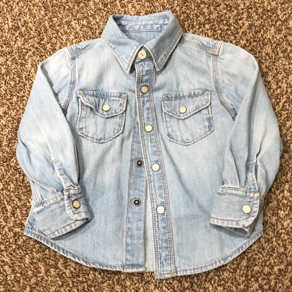 Baby Gap Button Up Denim Shirt